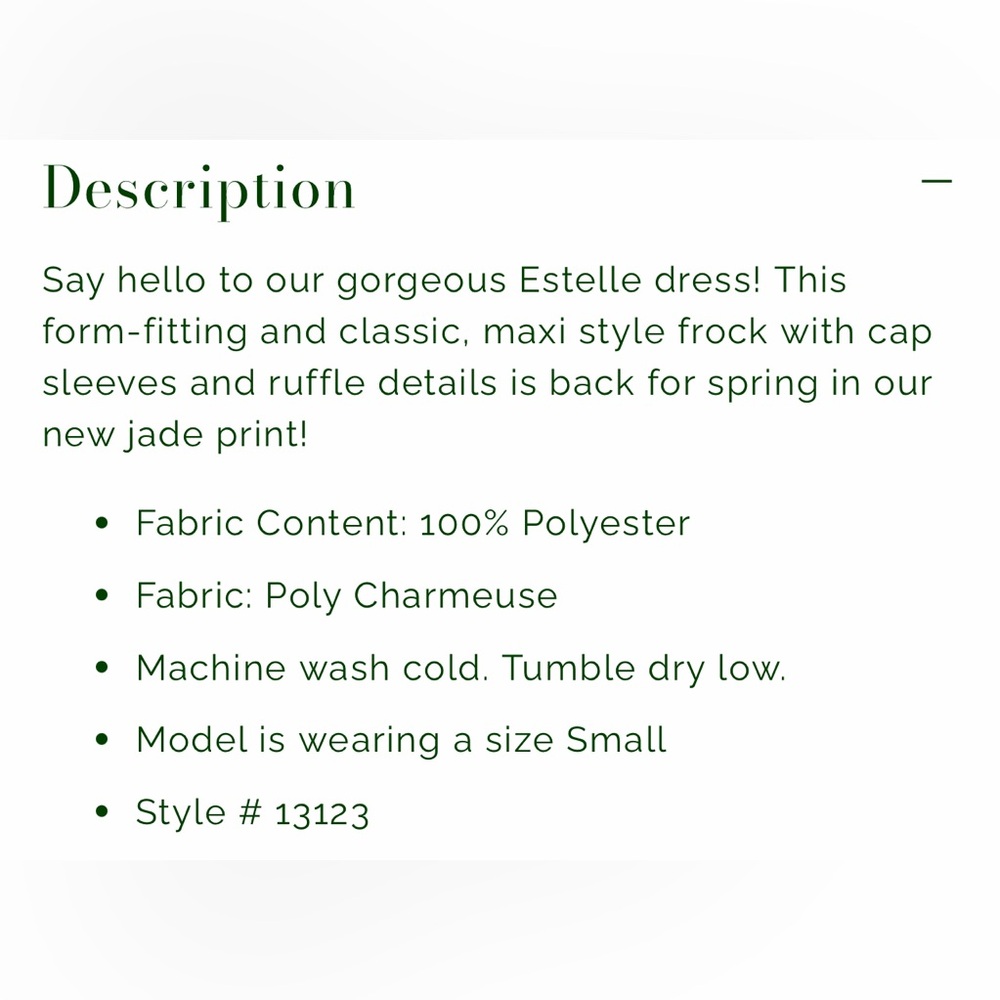 Alden Adair Estelle Dress in Jade Size XS - Picture 7 of 15